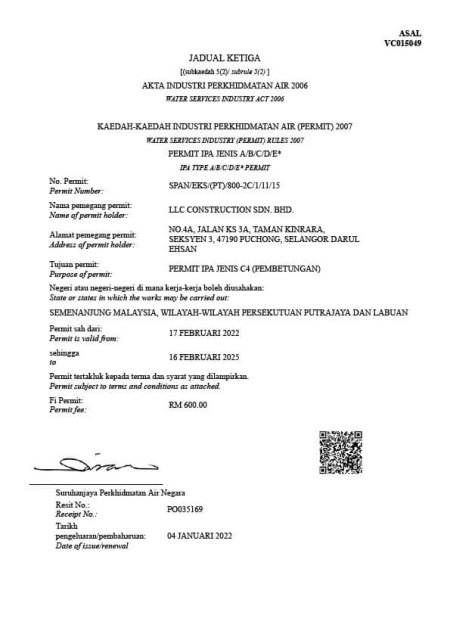 SPAN (PEMBETUNGAN) C4